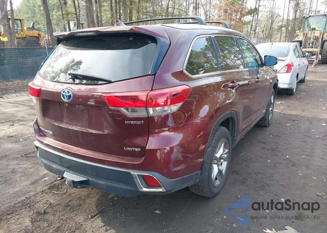 2017 Toyota Highlander Hybrid Limited Platinum from USA, damaged, VIN 5TDDGRFH4HS035468